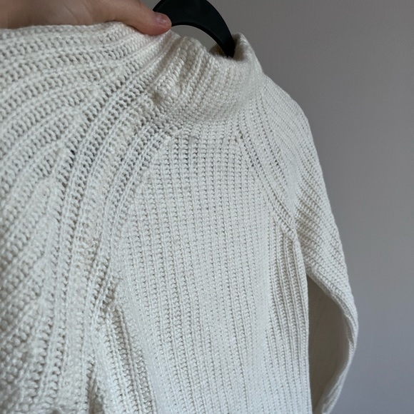 Massimo Dutti White mock neck sweater - Picture 4 of 5